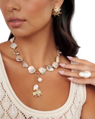 True Shell Necklace, 14.74"