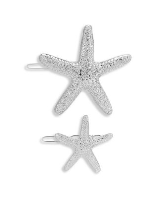 Starfish Hair Barrettes, Set of 2
