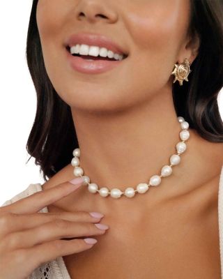 Cultured Freshwater Pearl Collar Necklace, 14"-19"