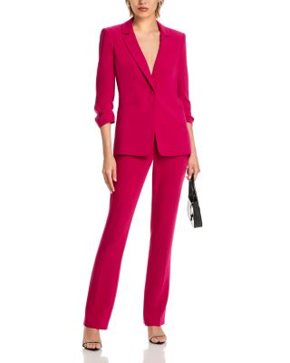 Cinq à Sept - Khloe Ruched-Cuff Blazer & Kerry Slim Straight Leg Pants