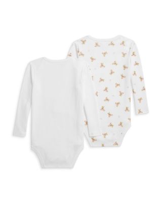  Polo Bear Cotton Bodysuit - Baby, Pack of 2