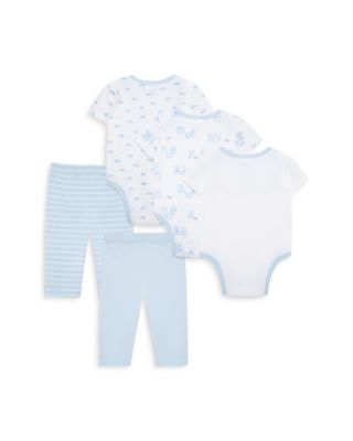 Boys' Bears 5 Pc. Bodysuits & Pants Set - Baby