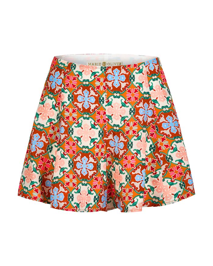Miles Printed High Waisted Shorts