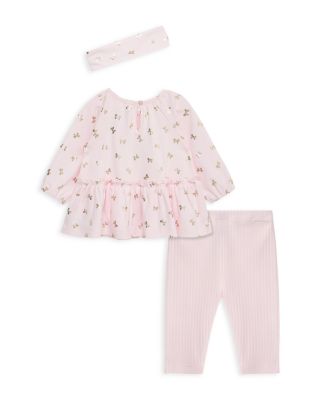 Girls' Bow Shine Tunic, Leggings & Headband Set - Baby