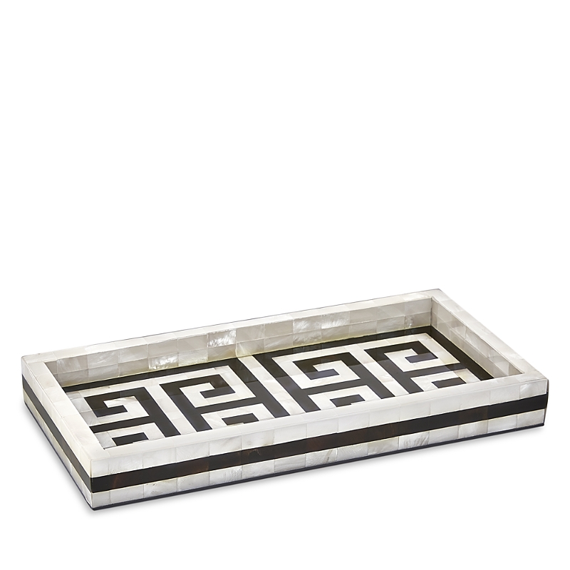 Labrazel Greek Key Tray In White