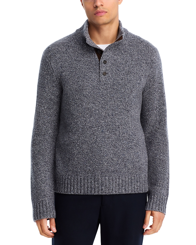 The Men's Store At Bloomingdale's Button Placket Sweater In Gray