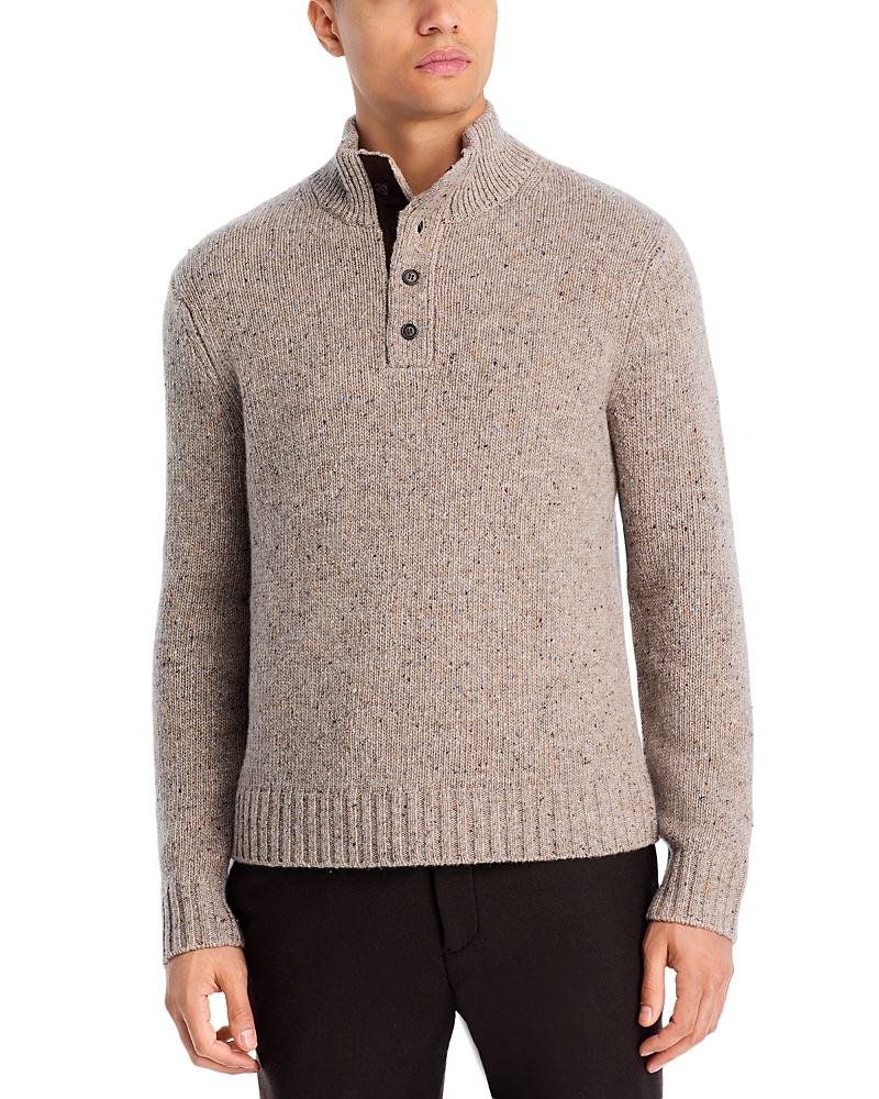 The Men's Store At Bloomingdale's Button Placket Sweater In Gray
