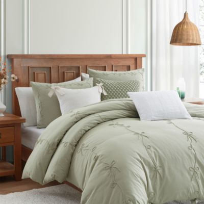 Sasha Bows Comforter Set, Full/Queen