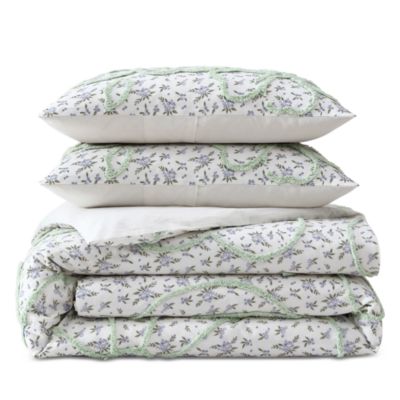 Blueberry Chenille Duvet Cover Set, Full/Queen