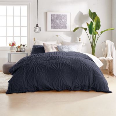 Chenille Medallion Duvet Cover Set, Full/Queen