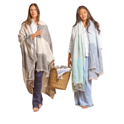 Como 360 Beach Wrap Linen Throw