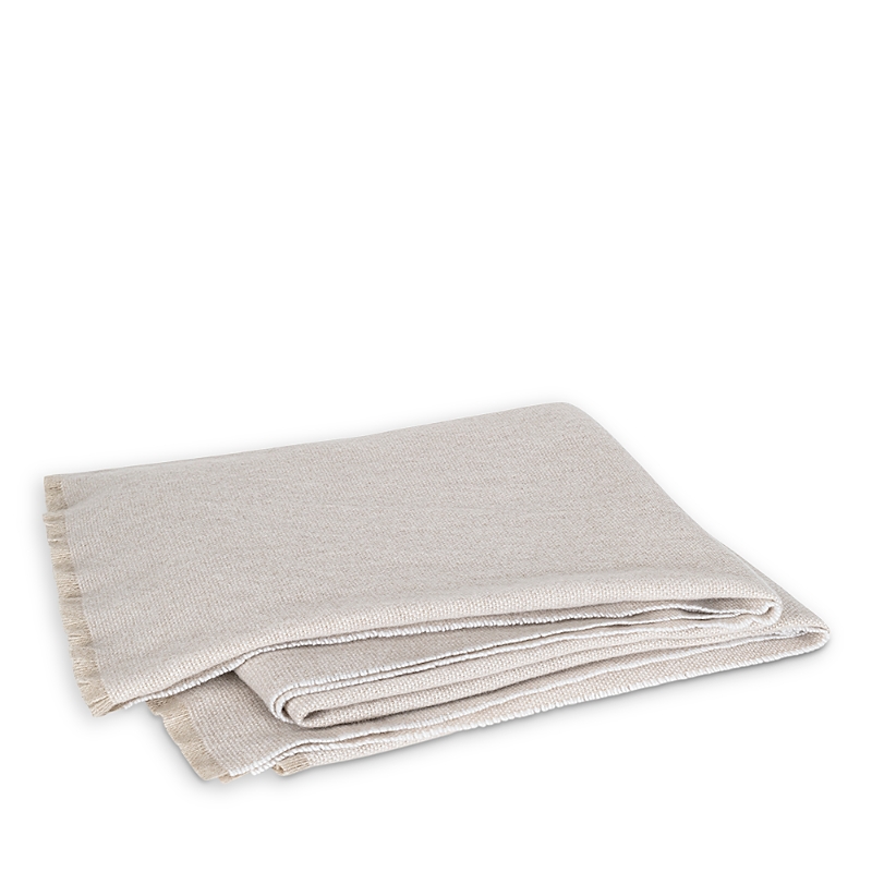 Matouk Agnes Wool-cashmere Throw In Neutral