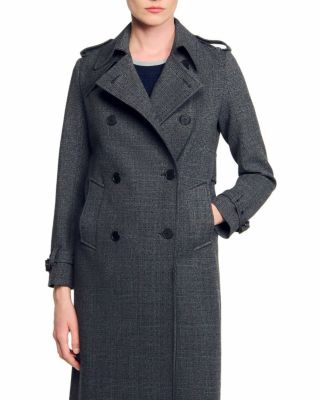 Embellished Trench Coat