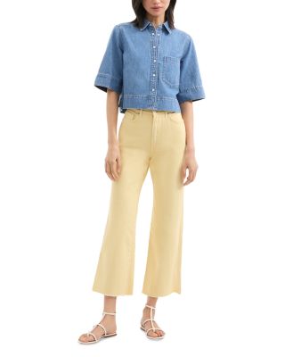 Spruce Cropped Denim Shirt