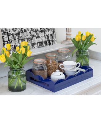 Scalloped Ottoman Tray, 17&amp;quot; x 13&amp;quot;