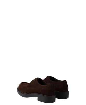  Men's Chocolate Suede Lace-Up Shoes