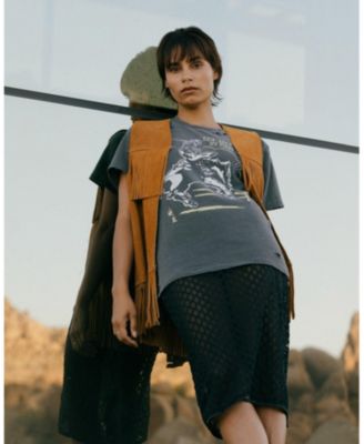  Women's Aint My First Rodeo Vintage Destroy Tee