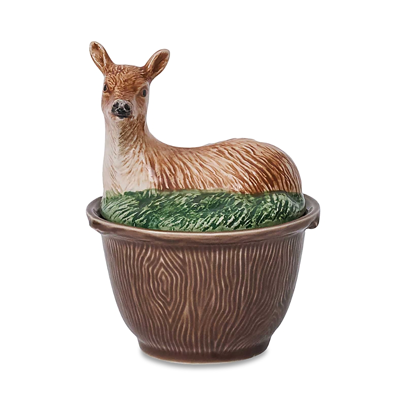 Juliska Forest Walk Deer Bowl With Lid In Multi