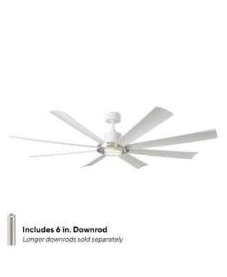 Fans Aura 72in Selectable 2700-3000-4000-5000K LED Indoor or Outdoor Smart Home Ceiling Fan