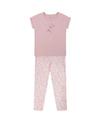 Deux par Deux - Printed Organic Cotton Two-Piece Pajama Set