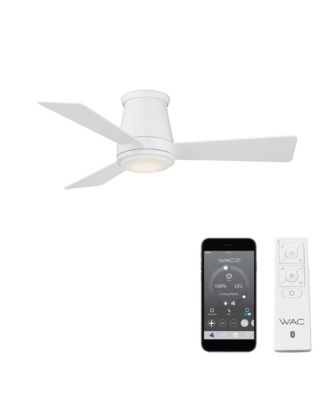 Smart Fans Hug 44in 3000K LED Indoor or Outdoor Flushmount Smart Compatible Ceiling Fan