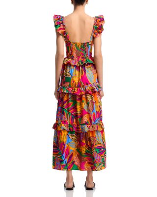 Ruffled Tiered Midi Dress - Exclusive