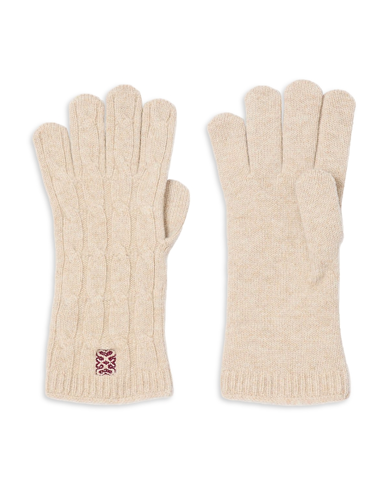 Sandro Cable Knit Gloves