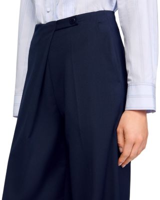 Asymmetric Straight Leg Trousers