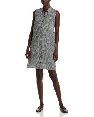 Linen Classic Collar Dress