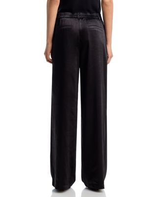 Satin Wide Leg Pants - Exclusive