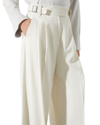 Pleated Wide Leg Pants
