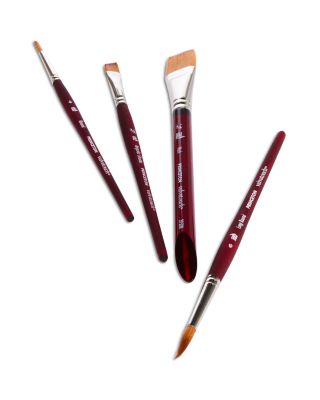  4-Piece Professional Watercolor Brush Set