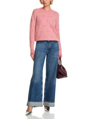 Isa Jacquard Heart Sweater