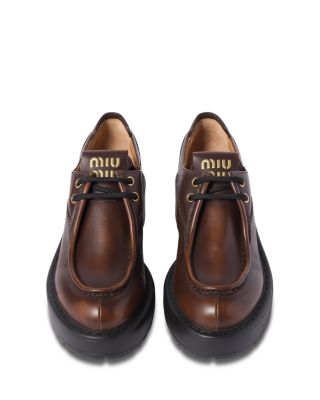Women's Allacciate Leather Oxford Dress Shoes