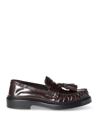 Women&#39;s Mocassini Leather Loafer Flats