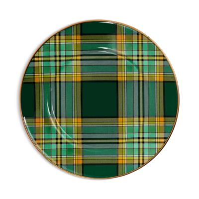 Tartan Green Salad Plate