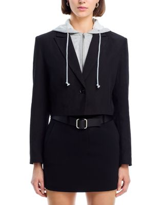 Drew Twofer Cropped Blazer