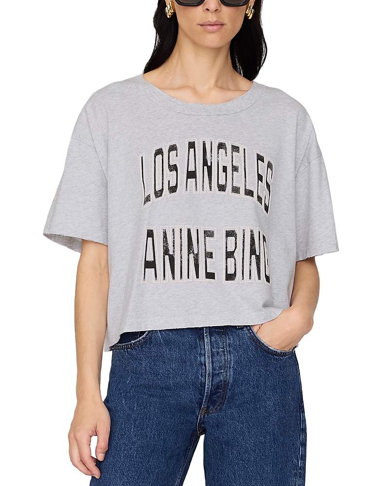 Anine Bing Johnny Cropped Tee