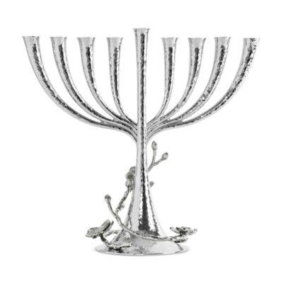 White Orchid Menorah