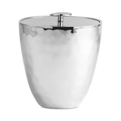 Reflective Ice Bucket with Tongs