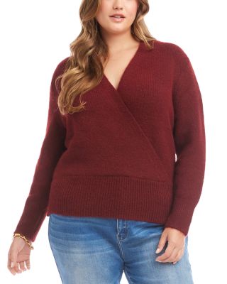Plus Size Wrap Sweater