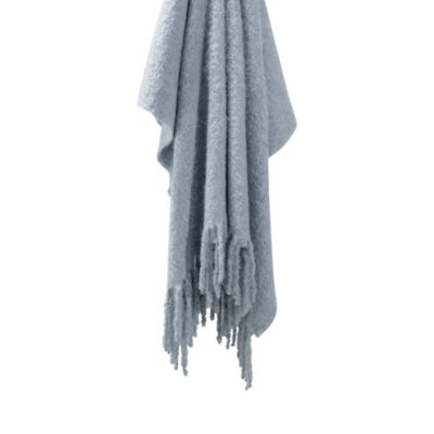 Poncho Suri Alpaca Boucl&eacute; Throw