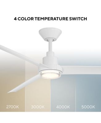 Fans Bolo 56 in Selectable 2700-3000-4000-5000K LED Indoor or Outdoor Smart Home Ceiling Fan