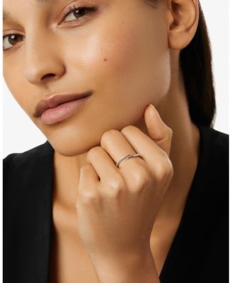 Brass Oren Silver Bypass Ring