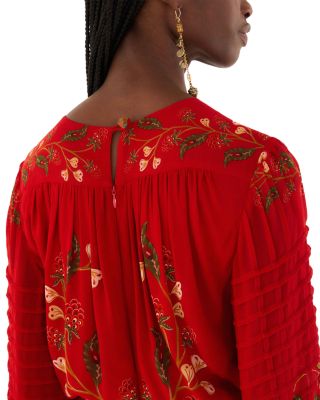 Berry Garden Long Sleeve Dress