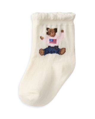 Girls' Sitting Bear Socks - Baby