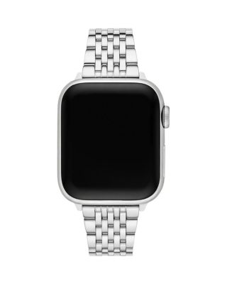 Tapered Seven Link Stainless Bracelet Band for Apple Watch&reg;, 38-49mm
