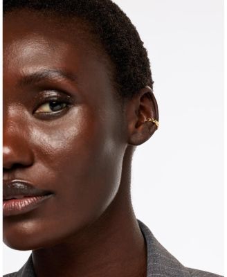 Brass and Cubic Zirconia Eden Ear Cuff Earrings