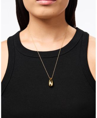Soren Brass Gold Pendant Necklace