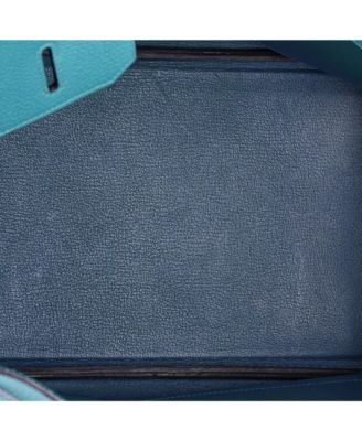 Birkin 35 Handbag Red Togo with Palladium Hardware